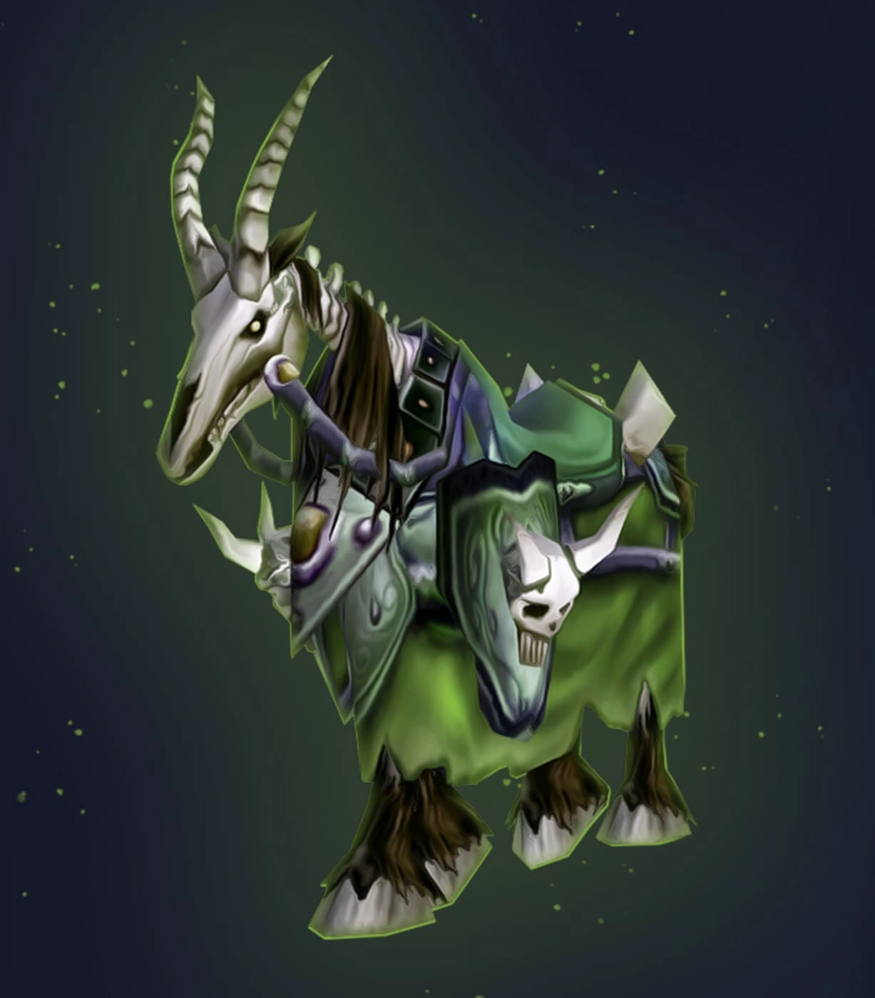 Green Skeletal Warhorse Mount Buyboost